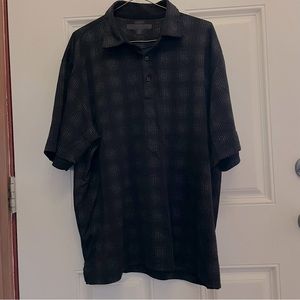 💙Mens L-XL Black & Grey Golf t-shirt.